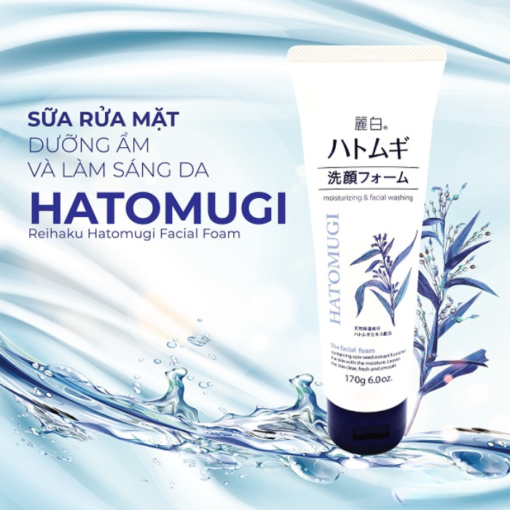 Sữa Rửa Mặt Chiết Xuất Ý Dĩ Hatomugi Cleansing & Facial Washing - Hình ảnh 4