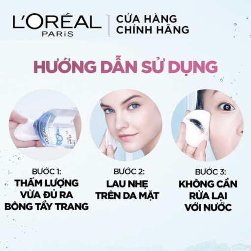 Nước Tẩy Trang Tươi Mát Loreal Micellar Water Refreshing - Hình ảnh 4