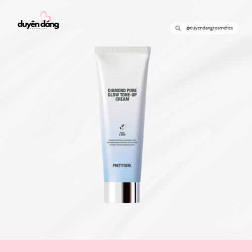 Kem Dưỡng Trắng Nâng Tone Face & Body Pretty Skin Diamond Pure Glow Tone-Up Cream