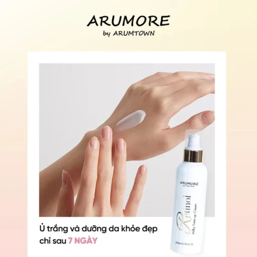 Kem Hỗ Trợ Dưỡng Trắng Body Arumore Retinol Milky Tone-up Cream - Hình ảnh 2