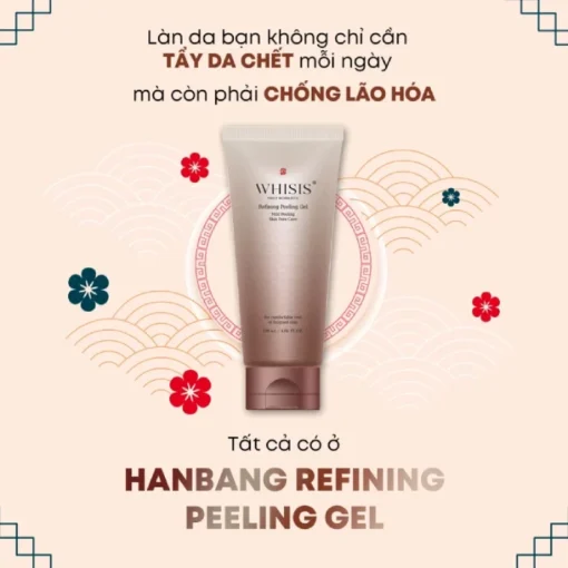 Tẩy Tế Bào Chết Da Mặt Chống Lão Hóa Whisis Hanbang Refining Peeling Gel - Hình ảnh 2