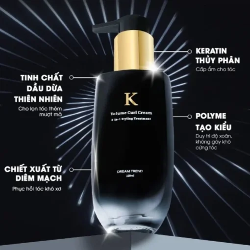Sữa Dưỡng Giữ Nếp Tóc Uốn Dream Trend K Volume Curl Cream - Hình ảnh 4